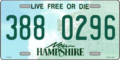NH license plate 3880296