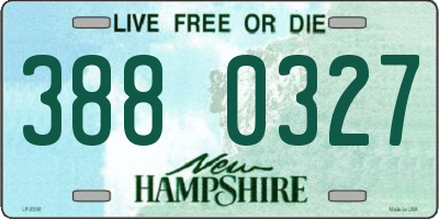 NH license plate 3880327
