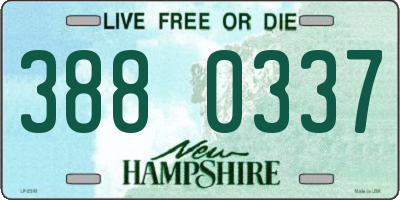 NH license plate 3880337