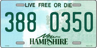 NH license plate 3880350