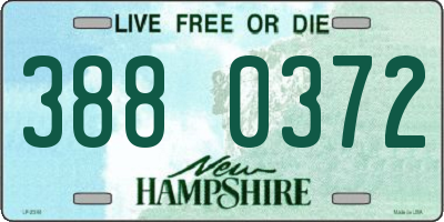 NH license plate 3880372