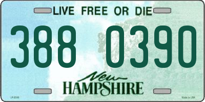 NH license plate 3880390