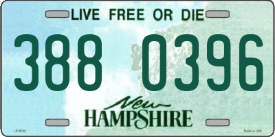 NH license plate 3880396