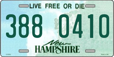 NH license plate 3880410