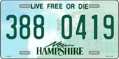 NH license plate 3880419