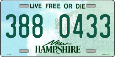 NH license plate 3880433