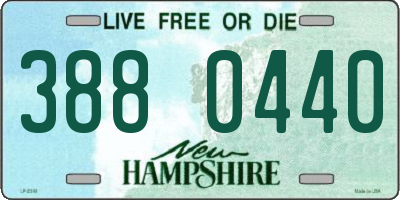 NH license plate 3880440