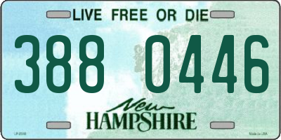 NH license plate 3880446