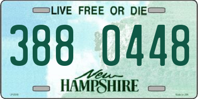 NH license plate 3880448