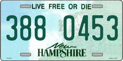 NH license plate 3880453