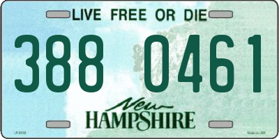 NH license plate 3880461