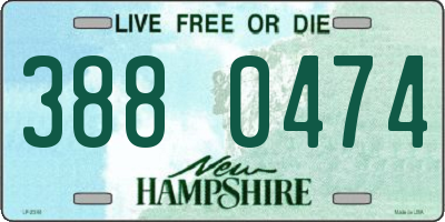 NH license plate 3880474