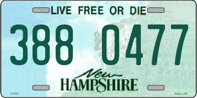 NH license plate 3880477