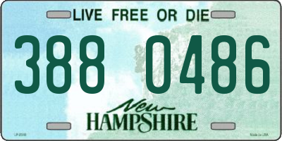 NH license plate 3880486