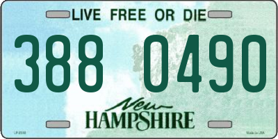 NH license plate 3880490