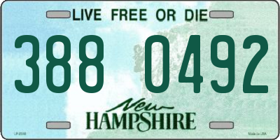 NH license plate 3880492