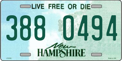 NH license plate 3880494