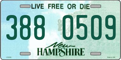 NH license plate 3880509
