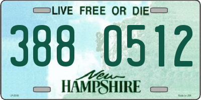 NH license plate 3880512