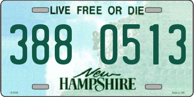NH license plate 3880513