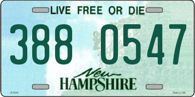 NH license plate 3880547