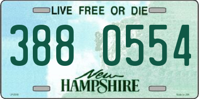 NH license plate 3880554