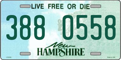 NH license plate 3880558