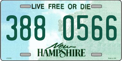 NH license plate 3880566