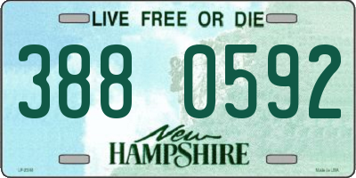NH license plate 3880592