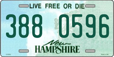 NH license plate 3880596