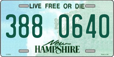NH license plate 3880640