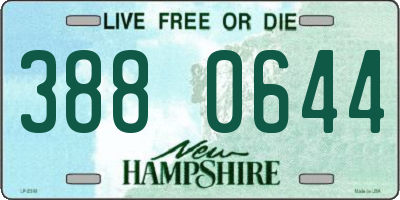 NH license plate 3880644
