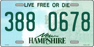 NH license plate 3880678