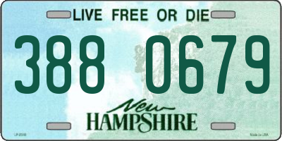 NH license plate 3880679