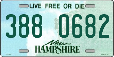 NH license plate 3880682