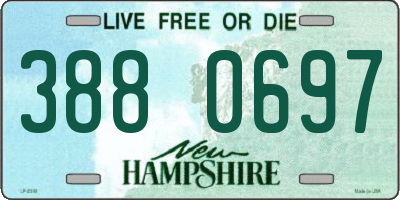 NH license plate 3880697