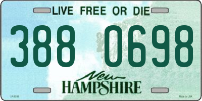 NH license plate 3880698