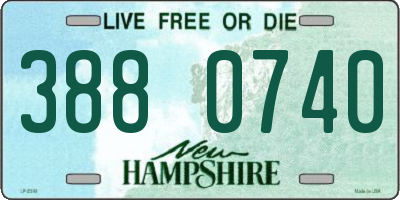 NH license plate 3880740