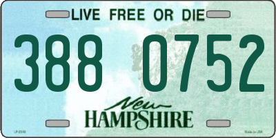 NH license plate 3880752