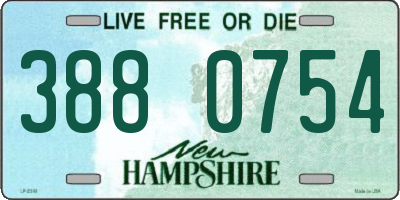 NH license plate 3880754