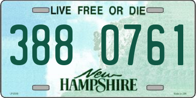 NH license plate 3880761