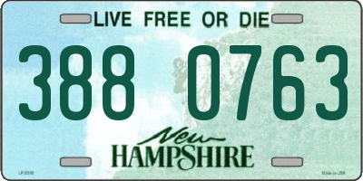 NH license plate 3880763