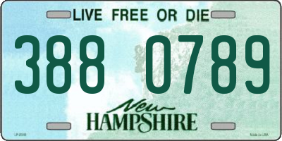 NH license plate 3880789