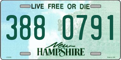 NH license plate 3880791