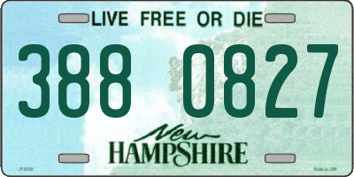 NH license plate 3880827