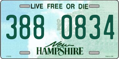 NH license plate 3880834