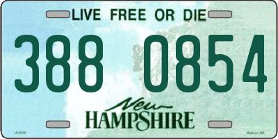 NH license plate 3880854