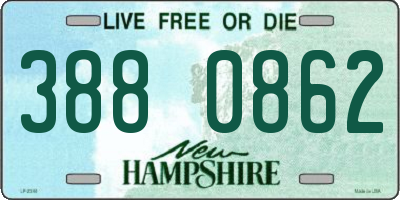 NH license plate 3880862