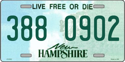 NH license plate 3880902