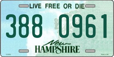 NH license plate 3880961